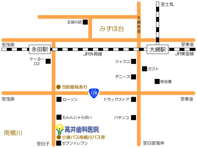 高井歯科医院MAP